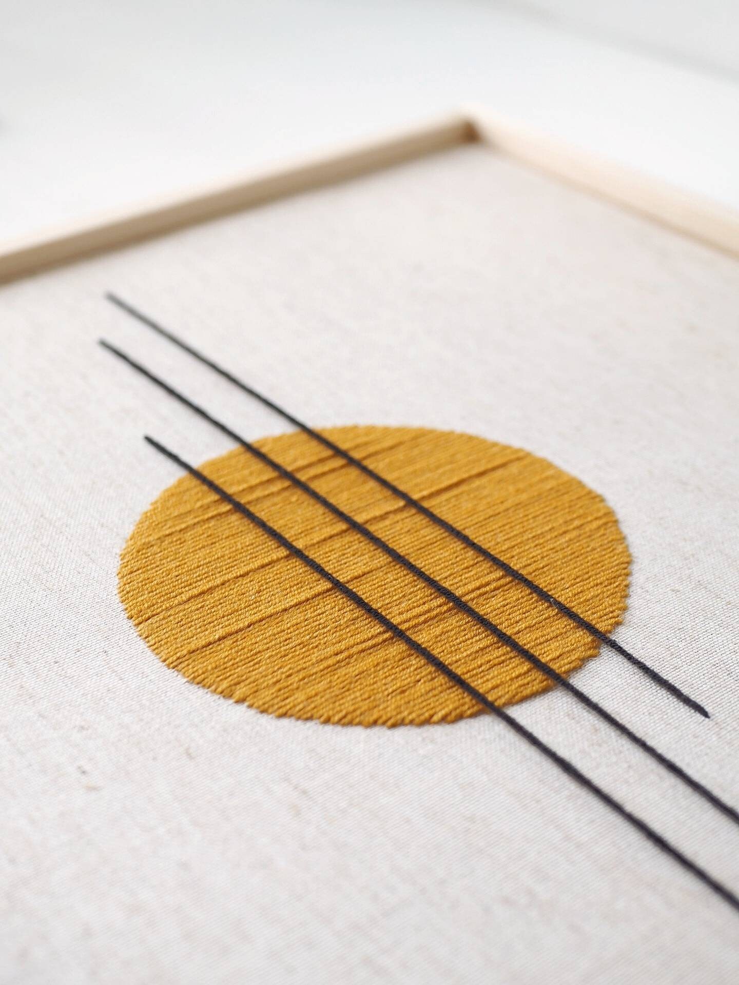 Embroidery Art/embroidery on Canvas/abstract Embroidery/modern Etsy UK