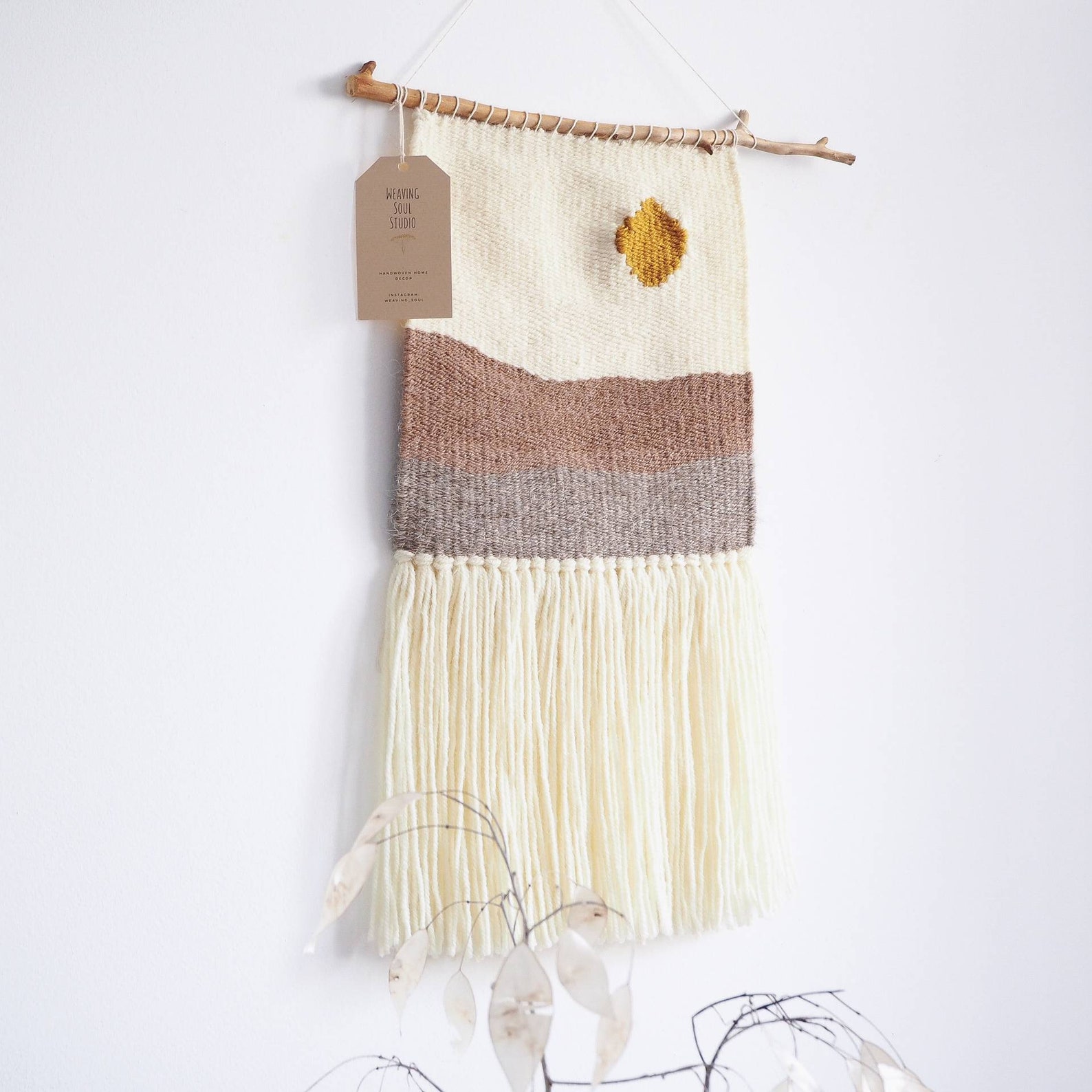 Woven Wall Hanging/Nursery Woven TapestryWall Weaving Etsy