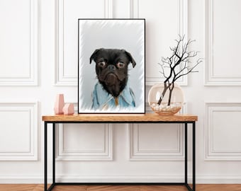 Pet Portrait, Custom Portrait, Portrait From Photo, Pet Memorial, Custom Pet Portrait, Dog Portrait, Pet Portrait Custom, Pet Parent Gift