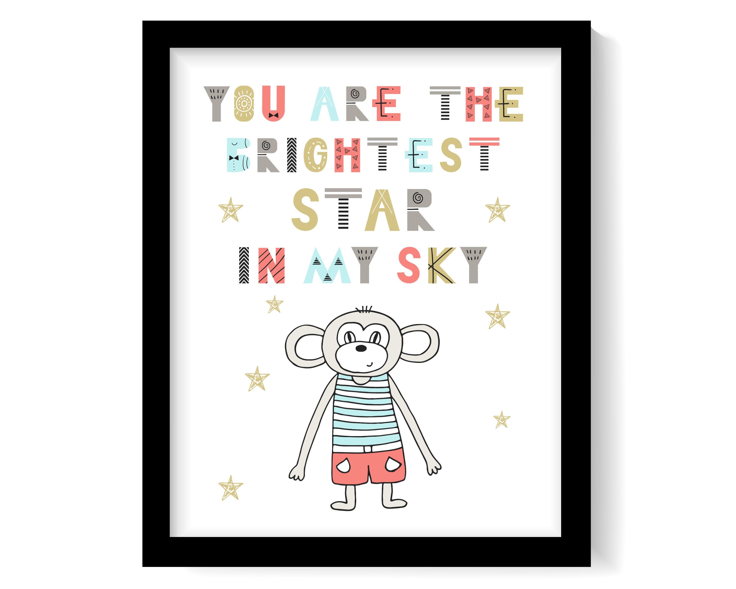 Childrens Wall Art 3 DESIGNS Print Wall Art Baby Shower Etsy