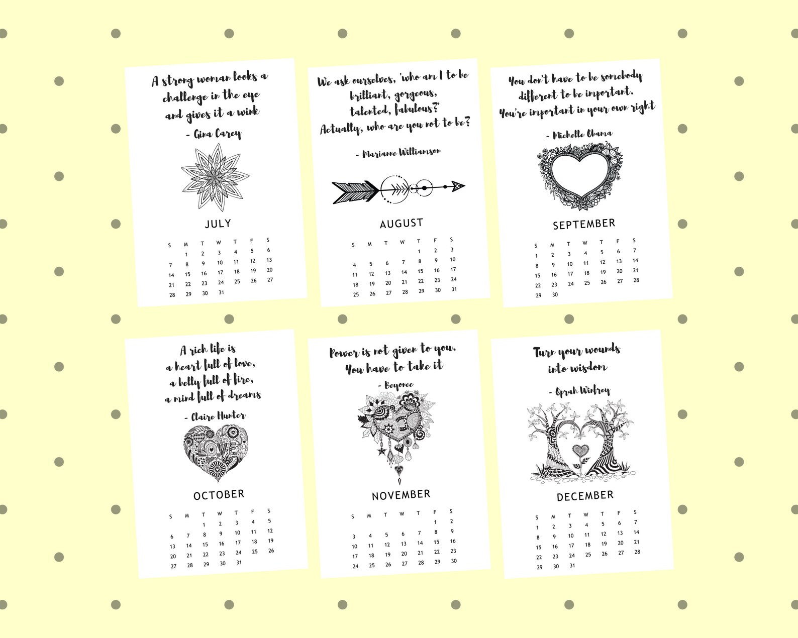 Calendar 2021 Wall Calendar Prints Wall Art Calendar Etsy