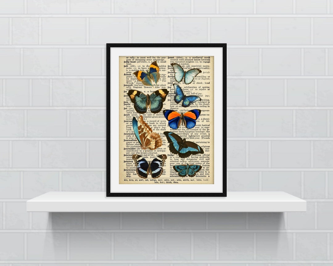 Butterfly Print Wall Art Wall Decor Prints Butterfly Etsy