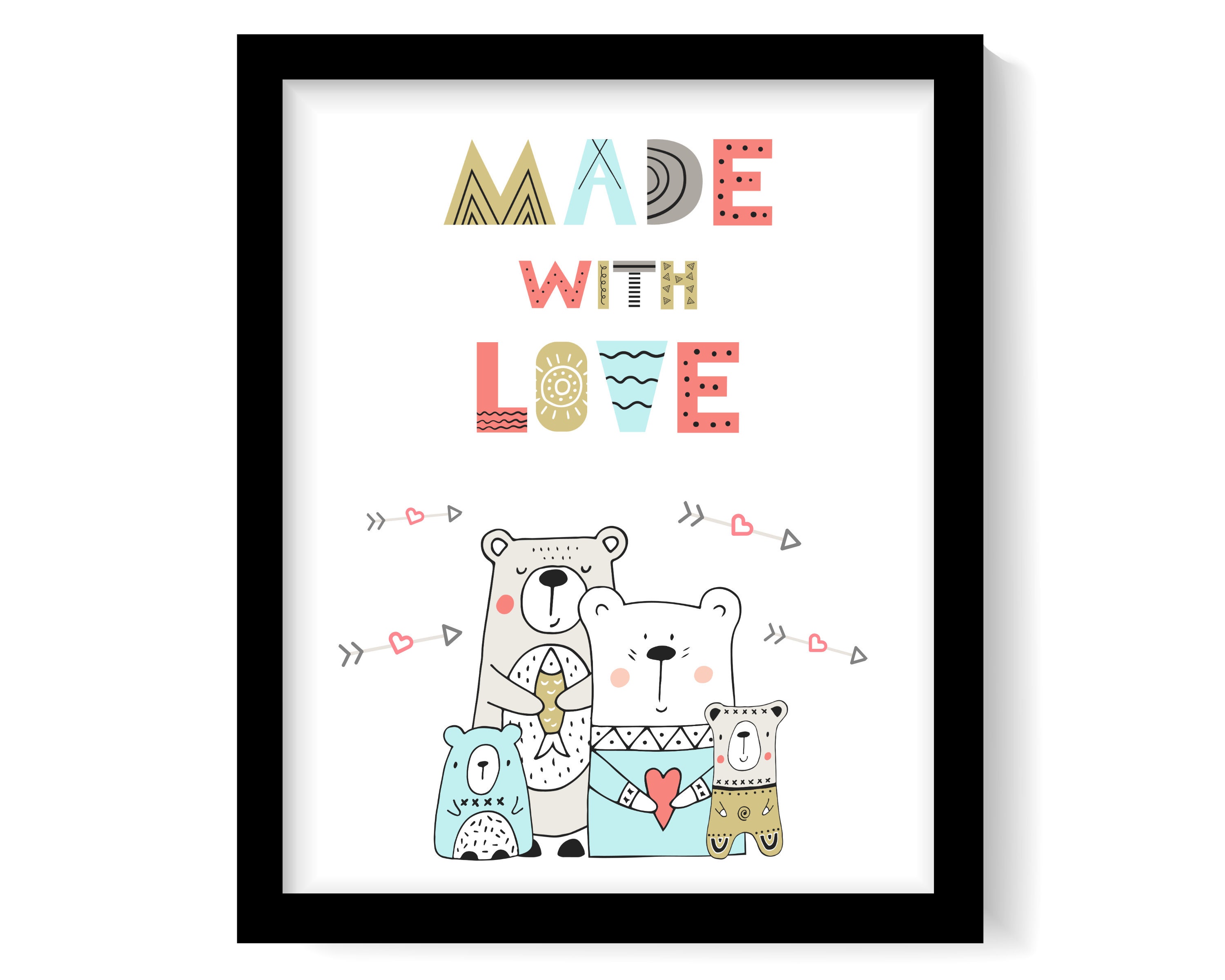 Childrens Wall Art 3 DESIGNS Print Wall Art Baby Shower Etsy