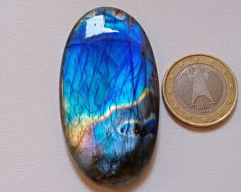 Gemstone 38X29X7 mm 84 Crt Both Side Polished Stone Amazing Unique Rare Fire Labradorite Cabochon Handmade Jewelry Making Stone