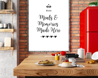 Kitchen Quote, Digital Art, Digital Print, Kitchen Art, Kitchen Signs, Kitchen Wall Decor, Kitchen Definition Print, Inspirational Quotes.
