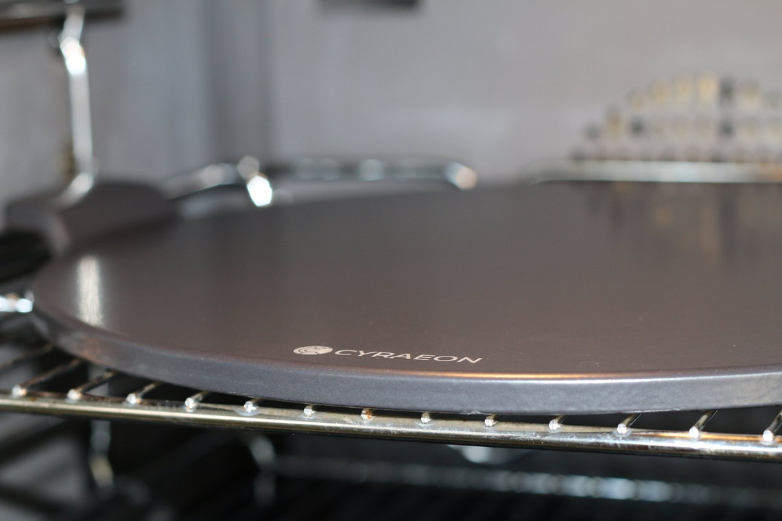 14 Cordierite Pizza Stone with Handles. Coated with Food Etsy