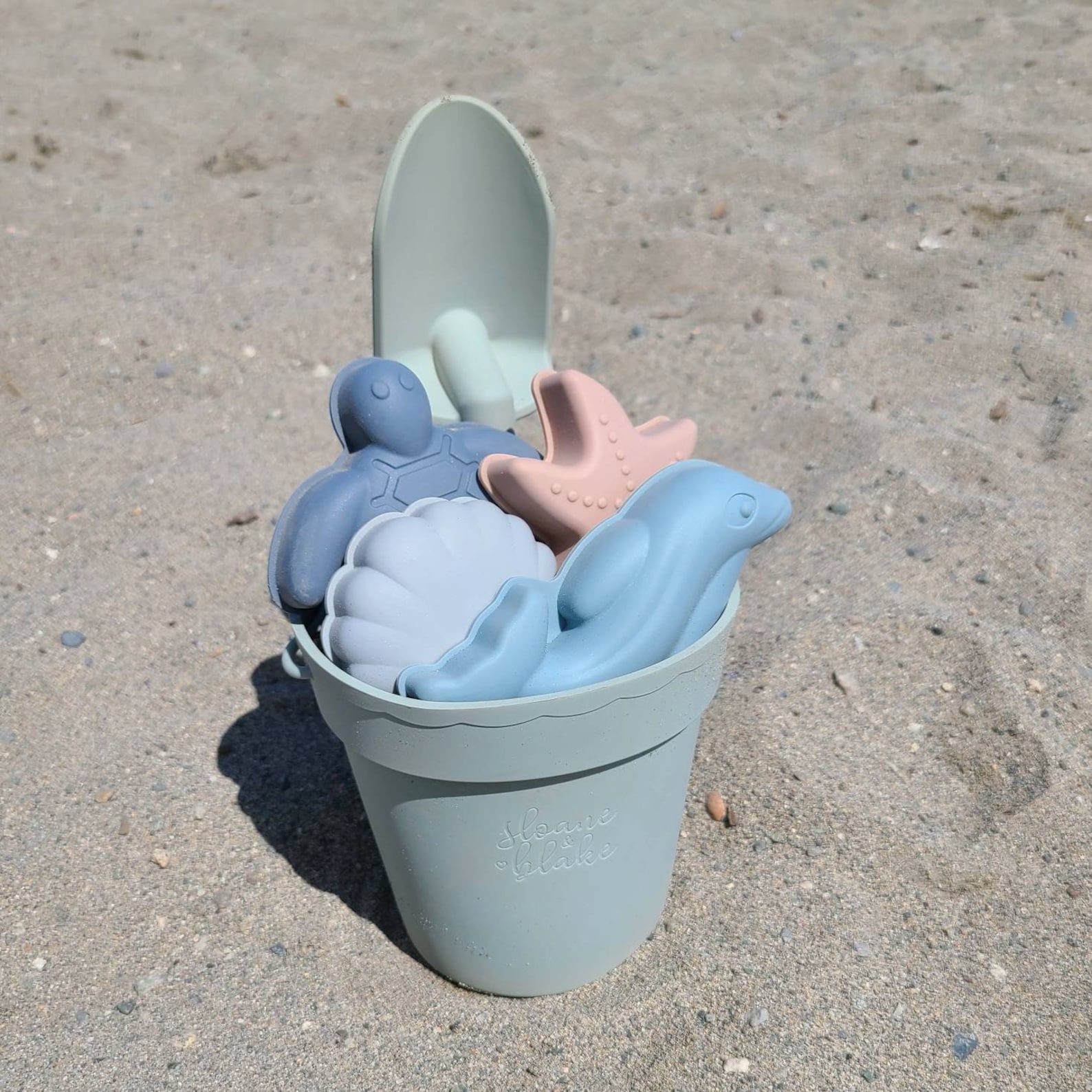 SILICONE BEACH TOY Playset Sea Green Beach Toys Beach Toy Etsy