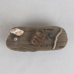 Low Fairy Spell Casting Table. Driftwood Sculpture. Fairy Furniture. Miniature Fantasy World. Low Fairy Spell Casting Table.