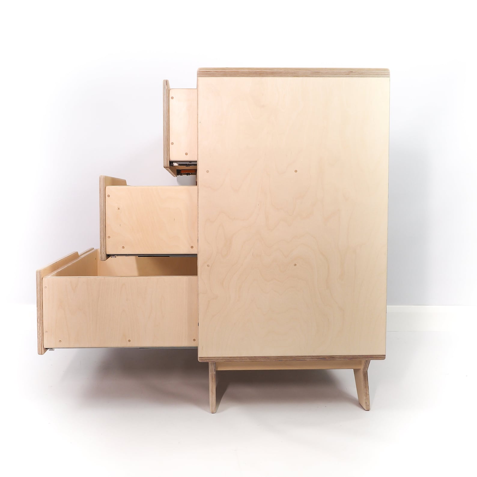 Plywood Chest Of Drawers Wooden Dresser Birch Ply Storage Etsy