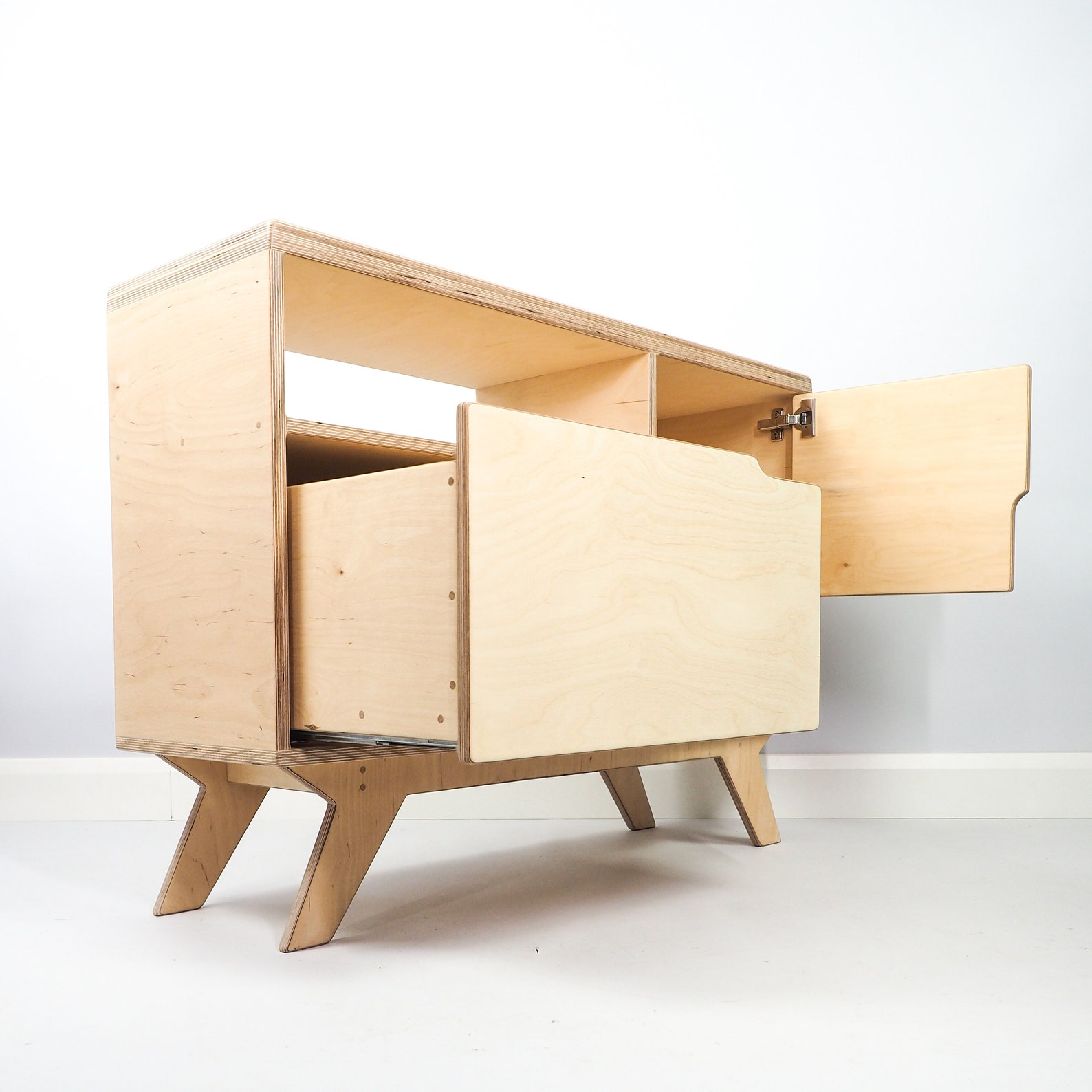 Plywood Sideboard Birch Ply Dresser Plywood Furniture Etsy