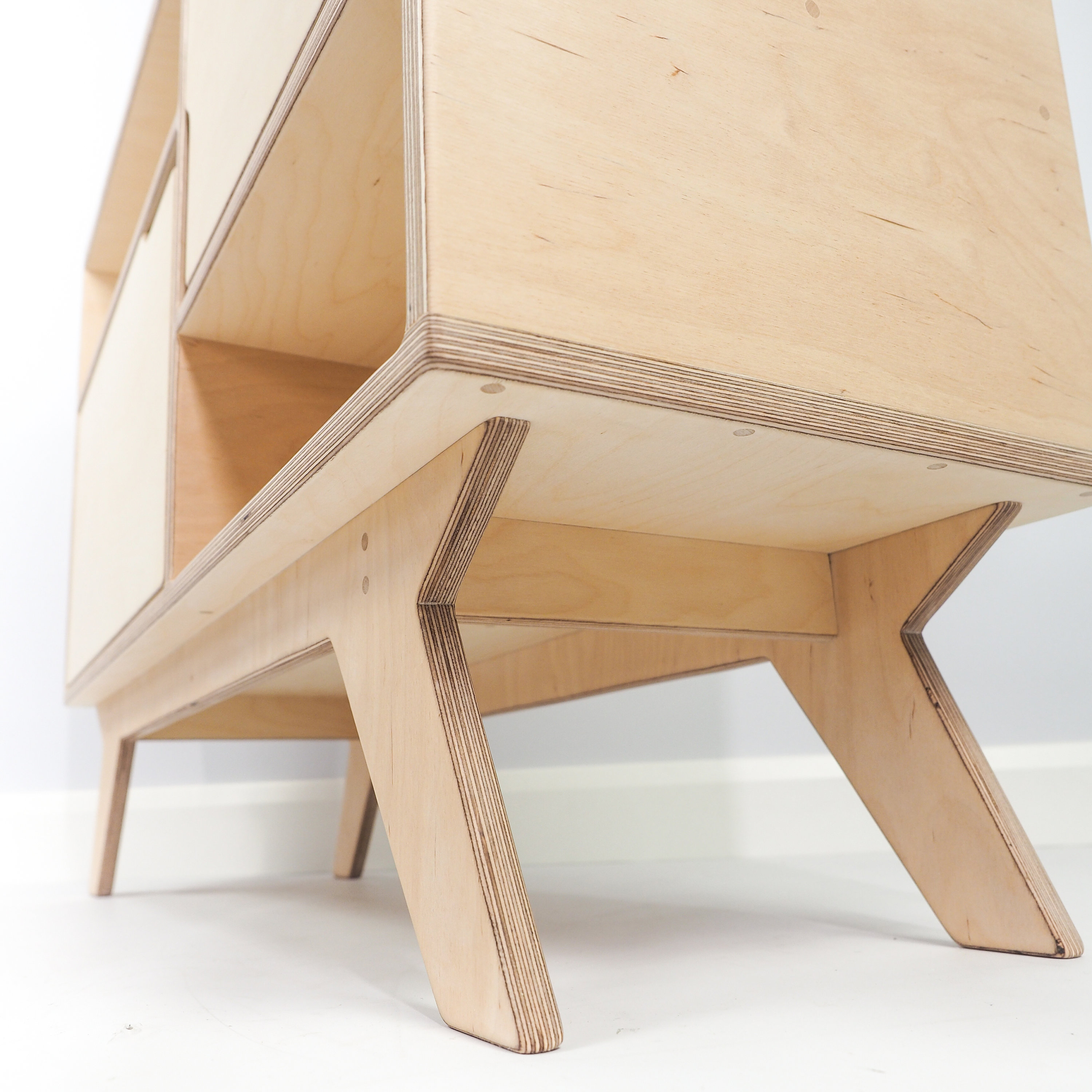 Plywood Sideboard Birch Ply Dresser Plywood Furniture Etsy