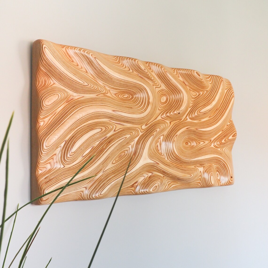 Plywood Carved Wall Art Modern Wooden Wall Decor Wood Art Etsy UK