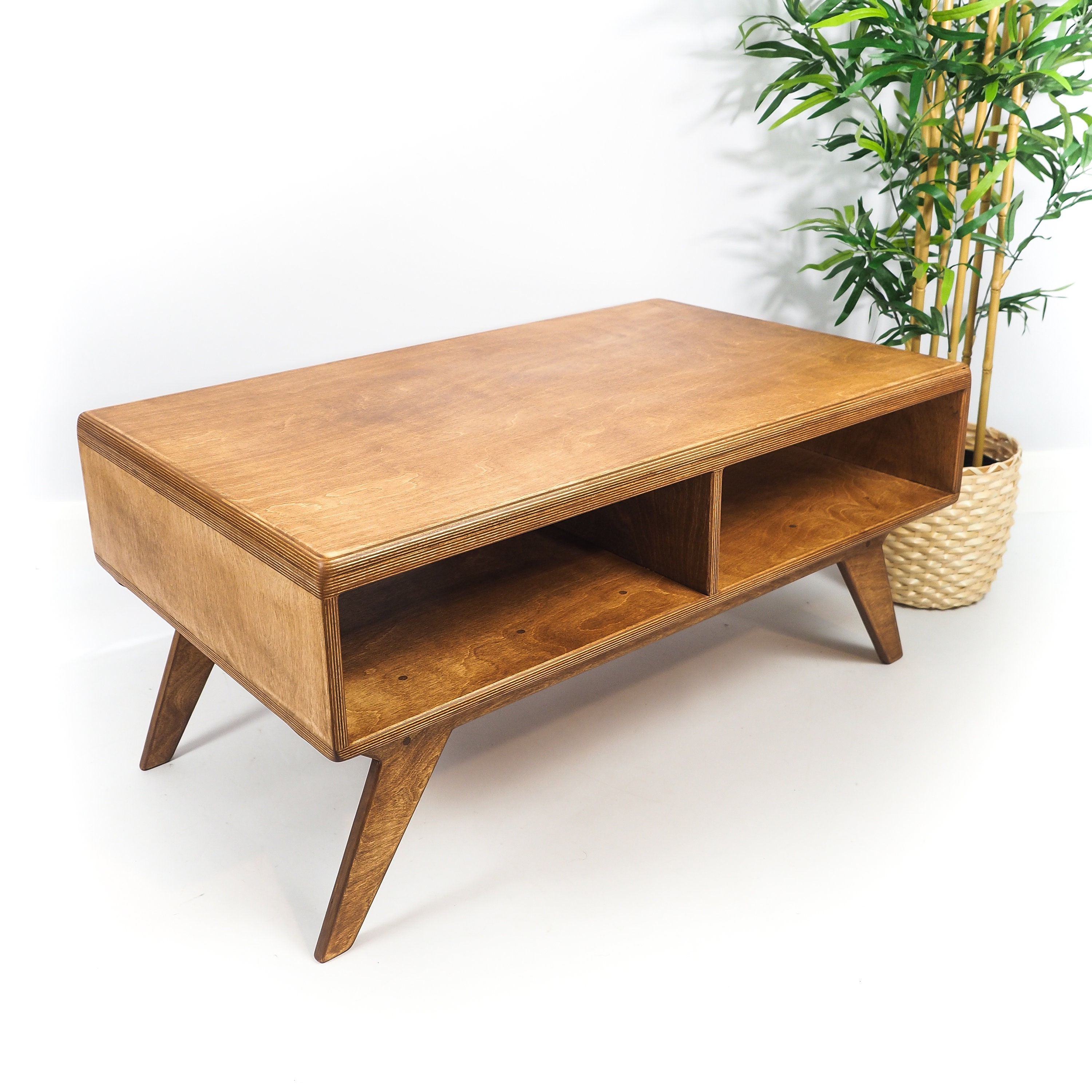 Mid Century Style Coffee Table Handmade Plywood Furniture - Etsy UK