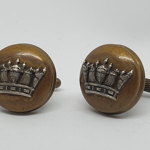 Historical Second World War Merchant Navy Officer&#39;s button cufflinks, military remembrance WWII
