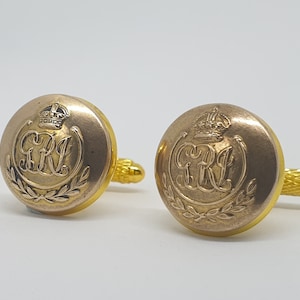 Historical luxury cufflinks, military remembrance WWI First World War, Indian Army officers&#39; buttons