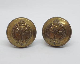Boutons De Manchette Cuivre Étoile Style Militaire Britannique WW2 - Neuf Avec Coffret