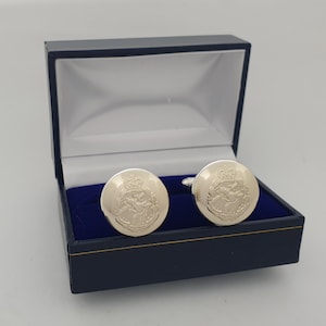 Historical Queen Elizabeth II, Royal Army Dental Corps (RADC) button cufflinks, military remembrance