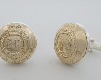 Gift Shop Royal Engineers British Army Cufflinks in Box