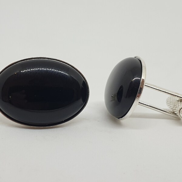 Obsidian Cufflinks Etsy