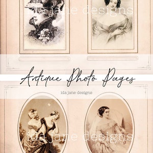 Antique Photo Papers / for journals / mixed media / arts and crafts