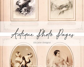 Papéis fotográficos antigos / para diários / técnicas mistas / artes e artesanato