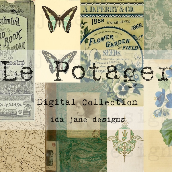 Le Potager - Digital Collection for journalling, art and paper creations