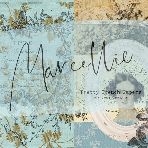 Marcellie journalling paper collection for journal crafting and all types of projects