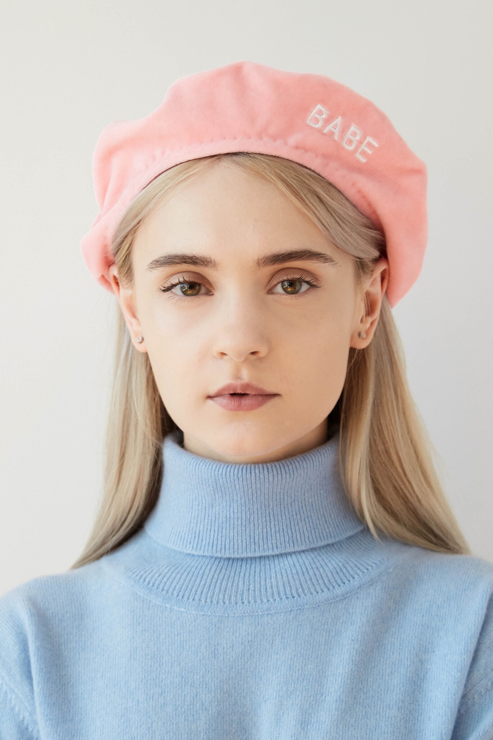 Pink beret beret hats for women beret pink velvet pink Etsy