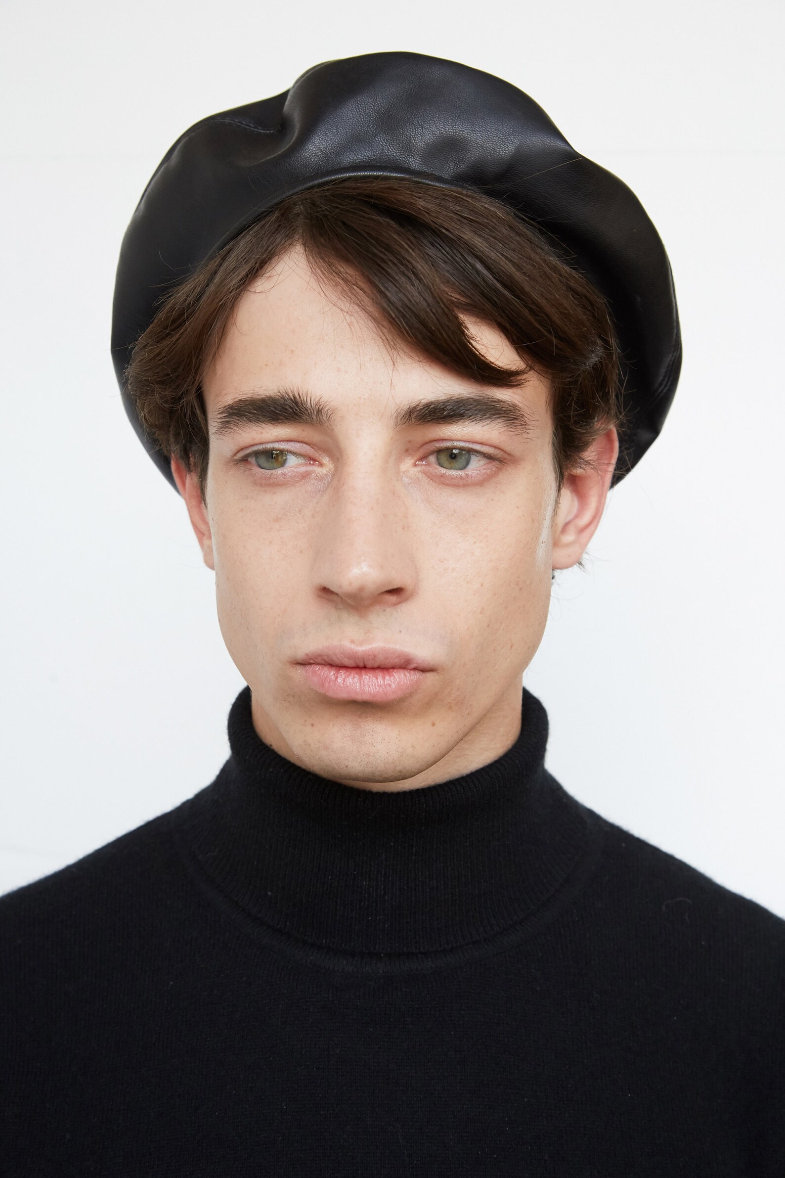 SOLD OUT Men's hat wool beret black beret military hat Etsy