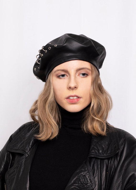 Black Military Beret Hat - Etsy