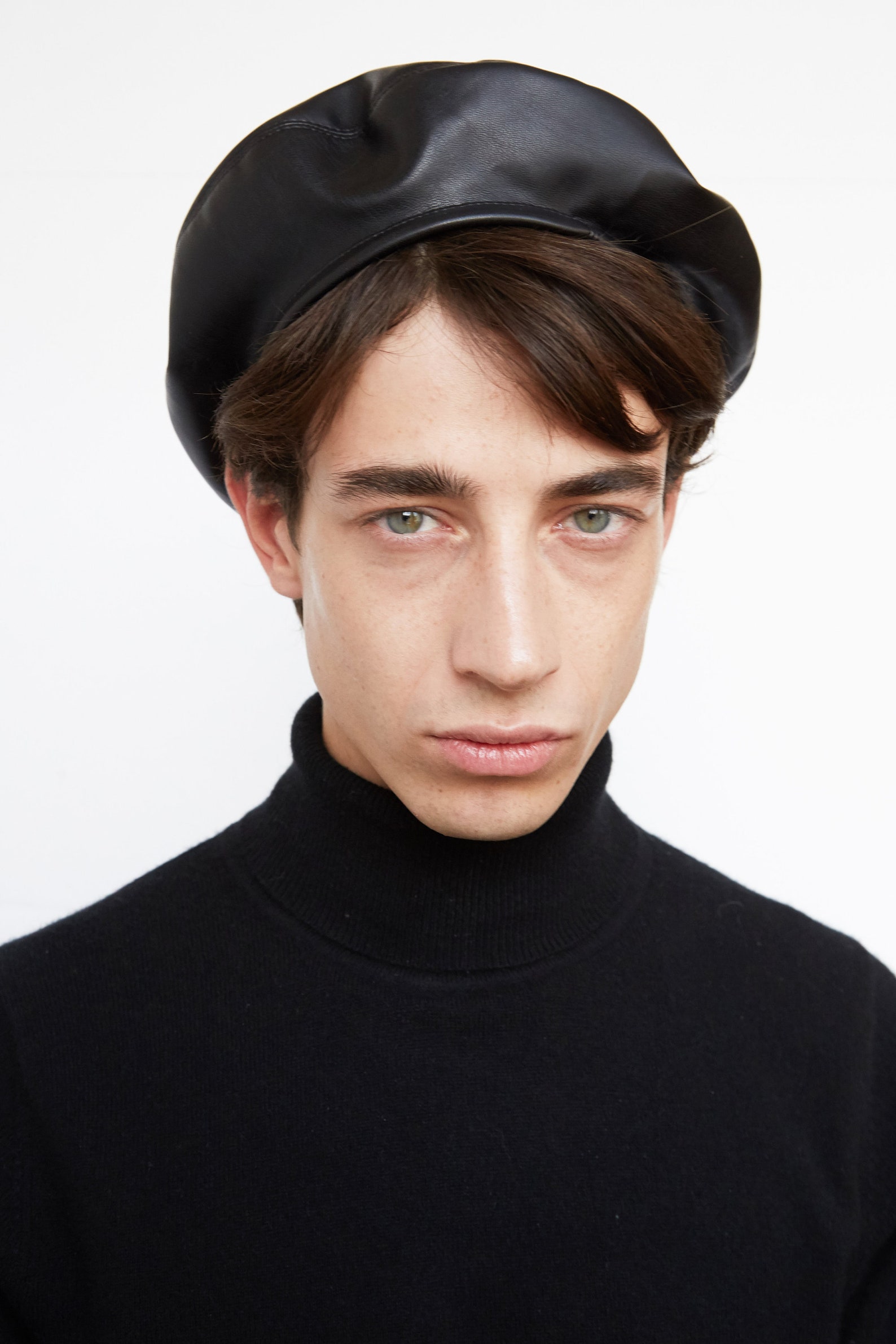 SOLD OUT Men's hat wool beret black beret military hat Etsy