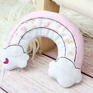 Rainbow with heart Ith file incl. label