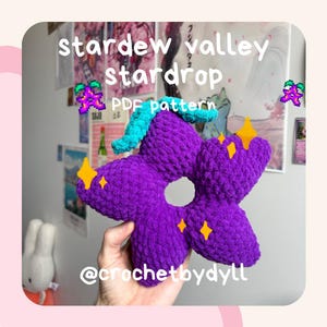 Stardew Valley Stardrop PDF Crochet Pattern – Easy Plushie Guide with Photos