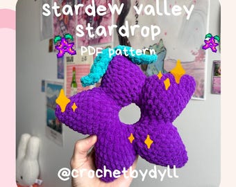 Stardew Valley Stardrop PDF Crochet Pattern – Easy Plushie Guide with Photos