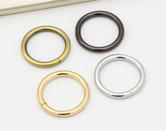 10pcs 1"(25mm) Metal o ring 3.8mm wire Purse ring Circle ring strap ring round ring purse o ring
