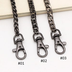 120cm Gunmetal Bag Chain Metal Purse Chain Curb Chain Twisted - Etsy