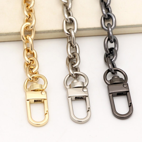 120cm Bag Chain with swivel clasp oval links Bag Chain bag strap purse chain bag hardware