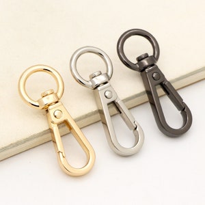 6pcs Swivel clasp Swivel hook Snap hook Swivel lobster clasp Purse clasp bag chain bag hardware