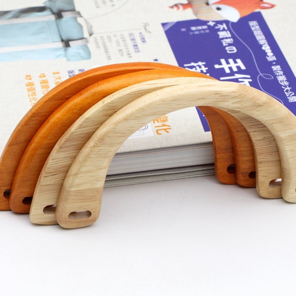 1 paar Holz Griff Tasche Griff 15 * 8cm Handtasche Griffe Holz Griff Tasche machen liefert