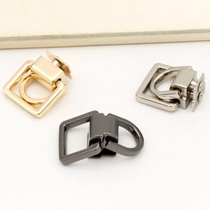 4pcs Chain Connector Bridge buckle Screw d ring Bag chain bag strap Screw connector bag hardware