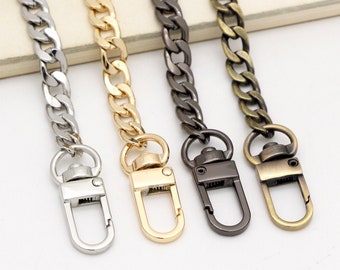 Bag Chain Metal purse Chain with swivel clasp Curb Chain Shoulder bag strap Crossbody Bag Chain