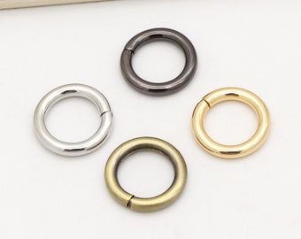 10pcs Metal o ring 5/8""(15mm) Purse ring 3.8mm wire Circle ring strap ring round ring purse o ring