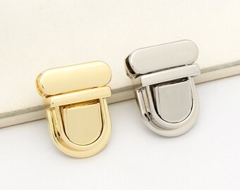1-2pcs Snap lock Gold Purse Lock bag lock Clutch lock purse hardware