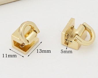 4pcs Gold Bridge buckle Chain Connector screw d ring screw connector purse hardware
