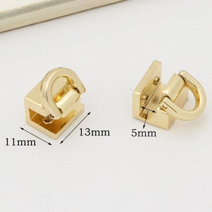 4pcs Gold Bridge buckle Chain Connector screw d ring screw connector purse hardware