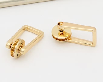 4pcs Gold Screw connector Rivet Vis Boucle de pont Chaîne Connecteur matériel