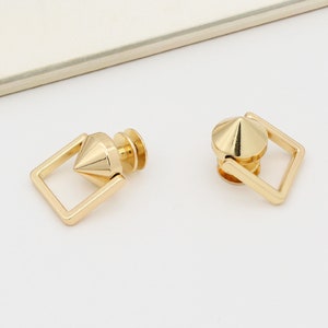 4pcs Screw rivet gold Screw connector Bridge buckle Chain Connector purse hardware