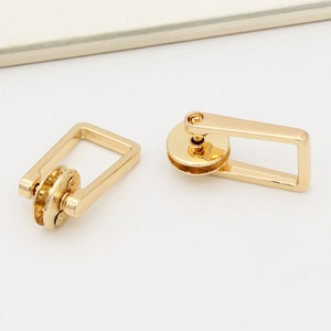 4pcs Gold Screw connector Screw rivet Bridge buckle Chain Connector purse hardware