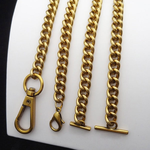 Antique gold chain strap bag chain replacement strap purse chain bag strap bag handle bag hardware