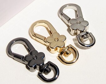 4pcs 3/8"(9mm) swivel clasp swivel hook purse clasp keychain bag chain clasp purse hardware